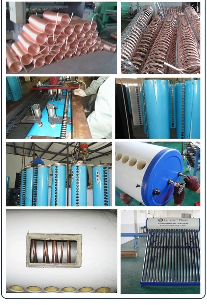 Pre-Heated Pressurized Solar Water Heater with Copper Coil (Heat exchanger)