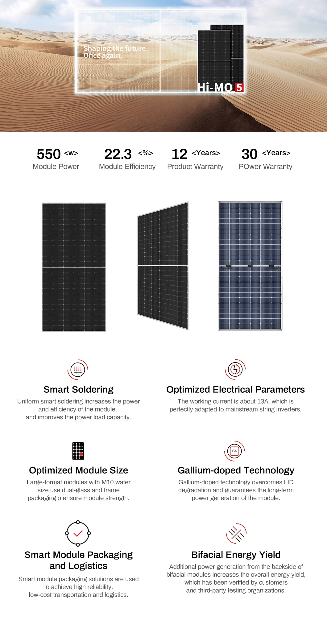 High Efficiency Monocrystalline Pvt Hybrid Solar Panel 250W 300W Solar Module