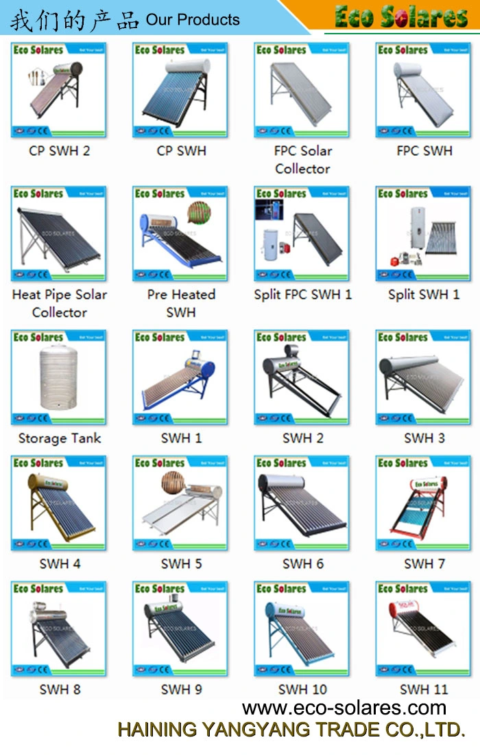 Pressurized Non Pressure Solar Hot Water Heaters Solar Pipes Solar Geyser Solar Vacuum Tubes Solar Collectors